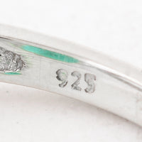 8.69 Ct Cushion Green Topaz 925 Sterling Silver Ring