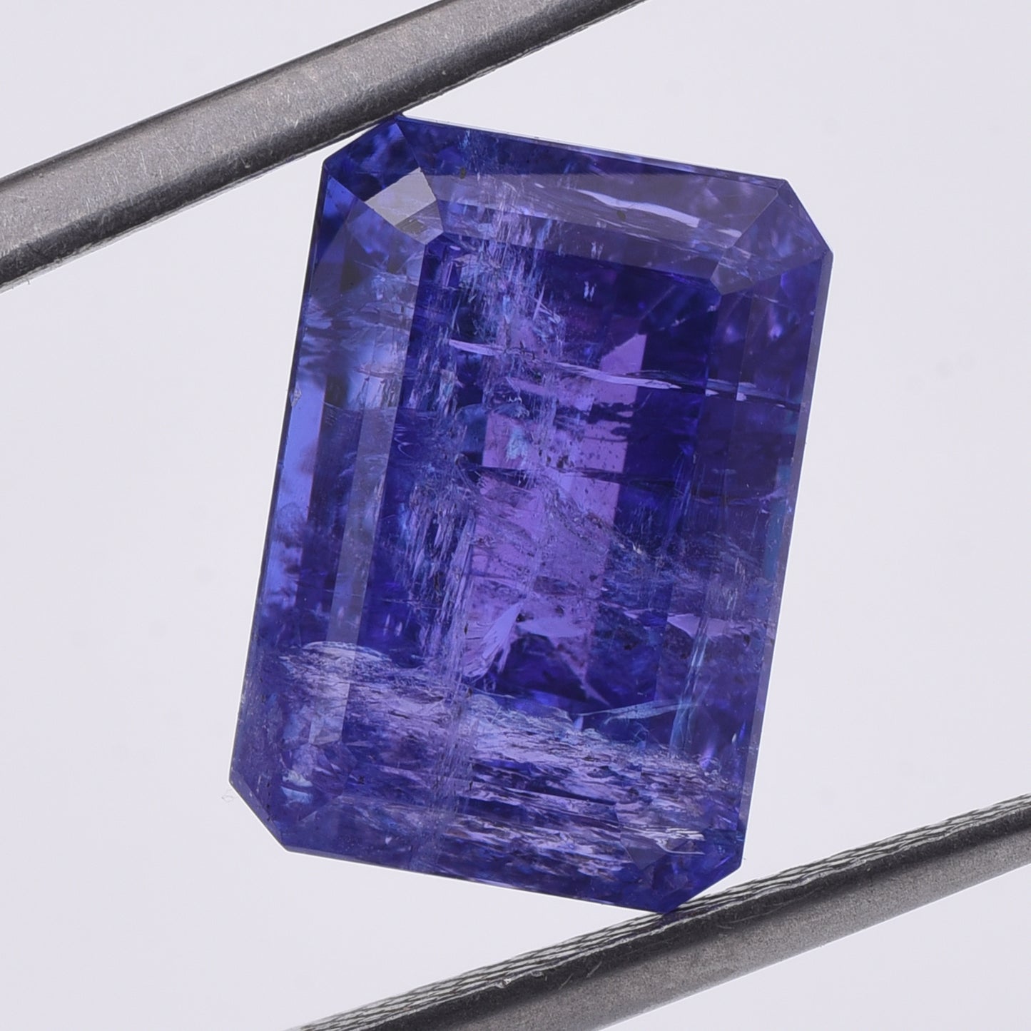 7.43 Natural Zoisite Tanzanite Emerald Cut Gemstone