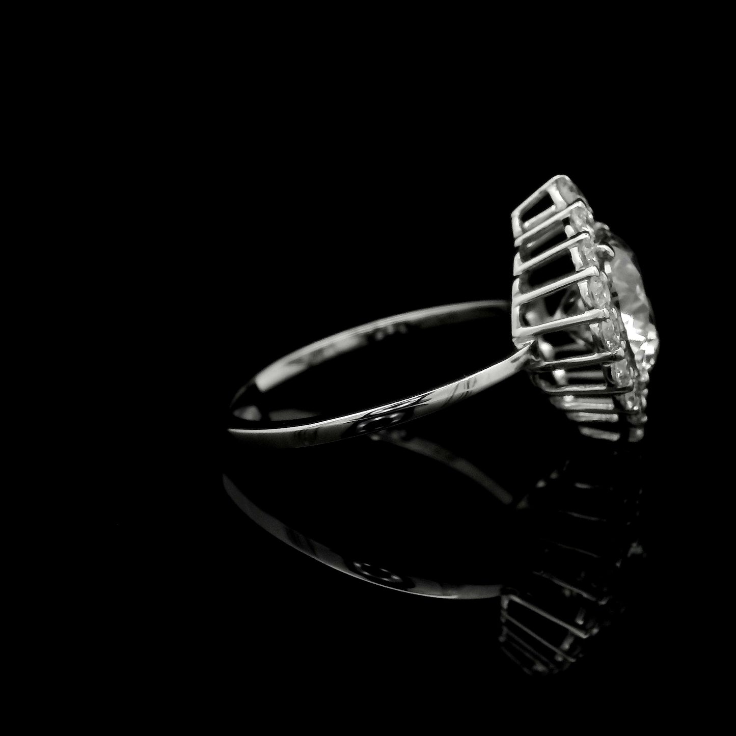 2.88 Carats Lab Grown Diamond 14K Gold Ring