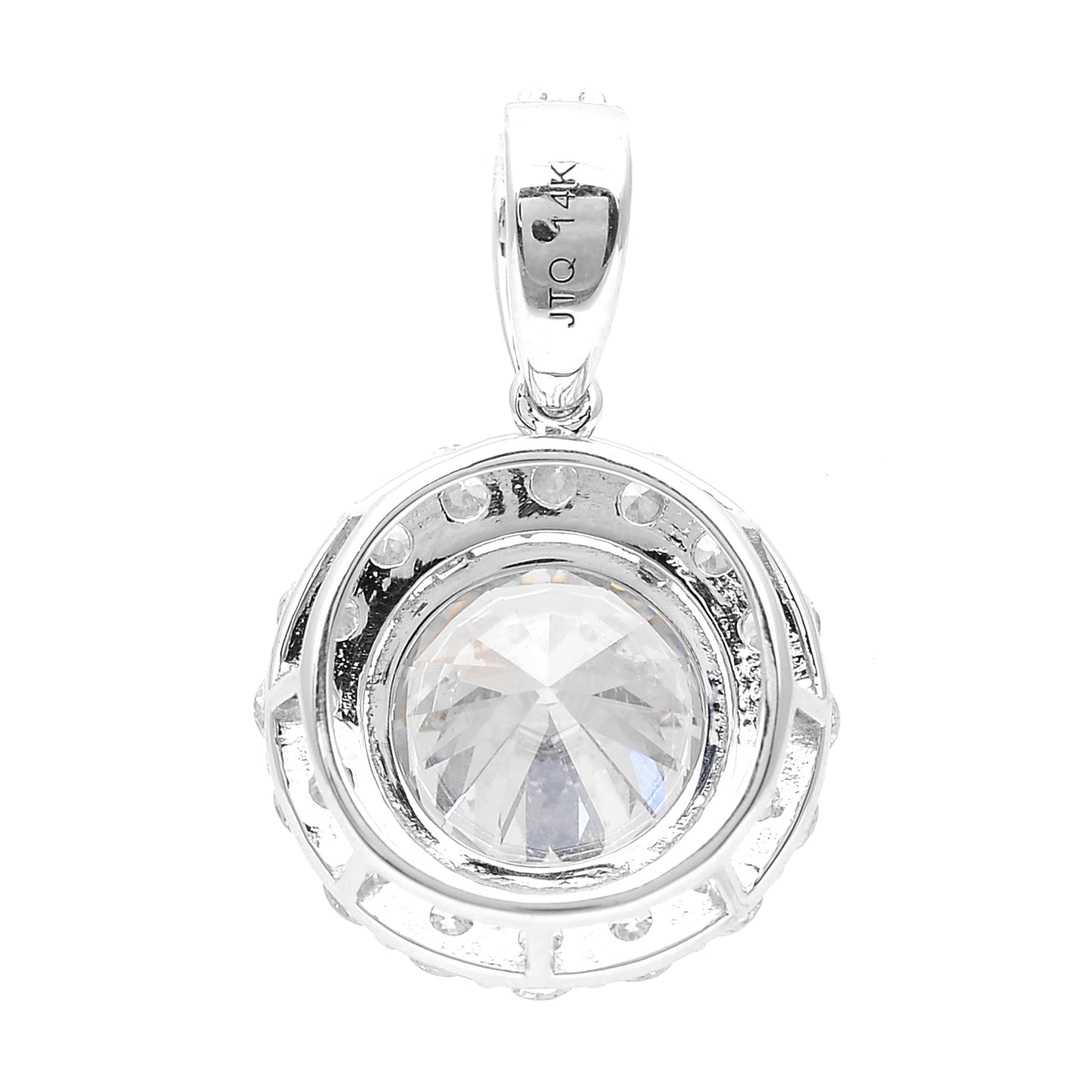 2.19 Carats Lab Grown Diamond 14K Gold Pendant