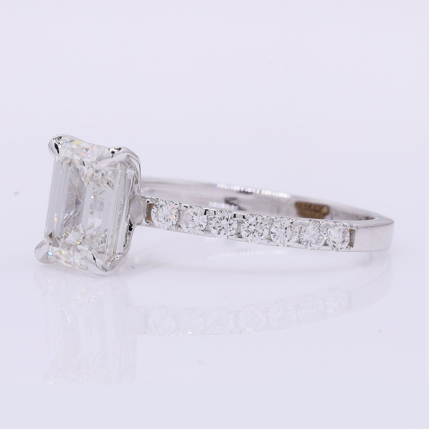 2.14 Carats Lab Grown Diamond 14K Gold Ring