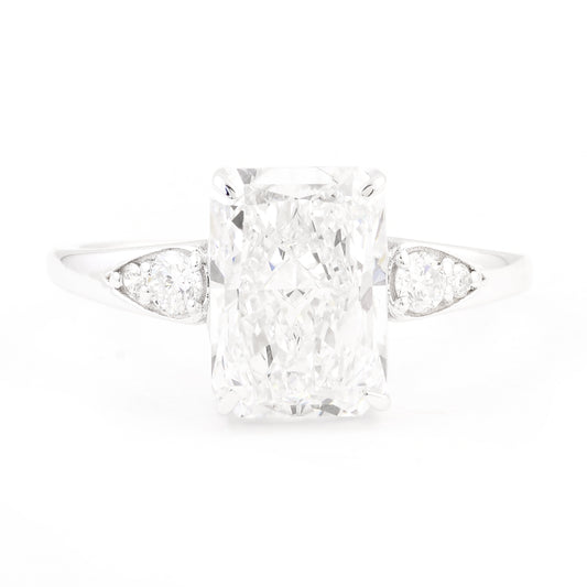 3.69 Carats Lab Grown Diamond 14K Gold Ring