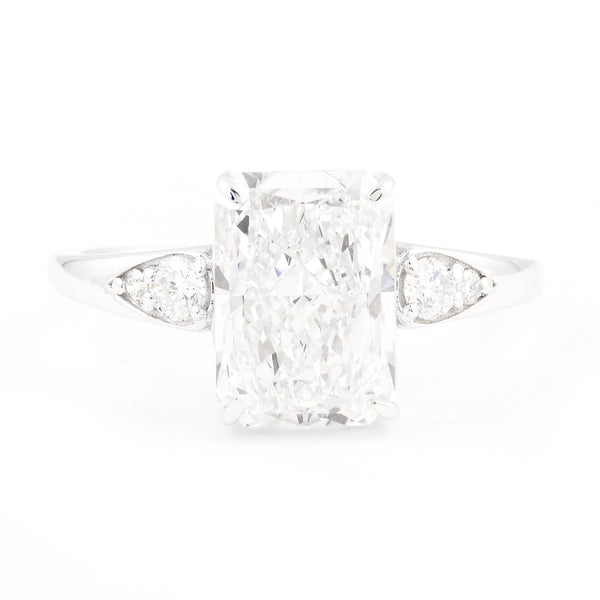 3.69 Carats Lab Grown Diamond 14K Gold Ring