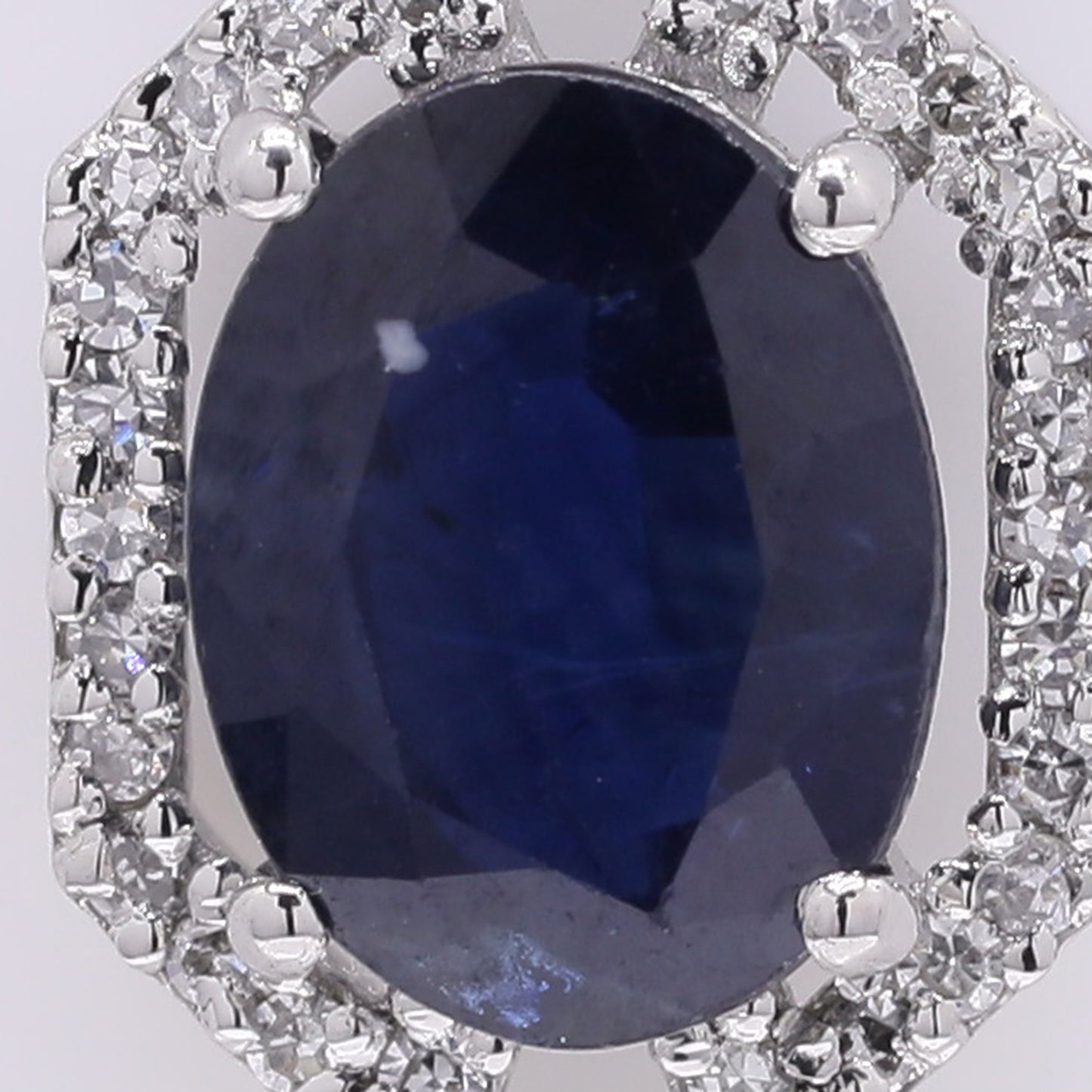 2.09 Ct Oval Mixed Cut Natural Sapphire 950 Platinum Pendant
