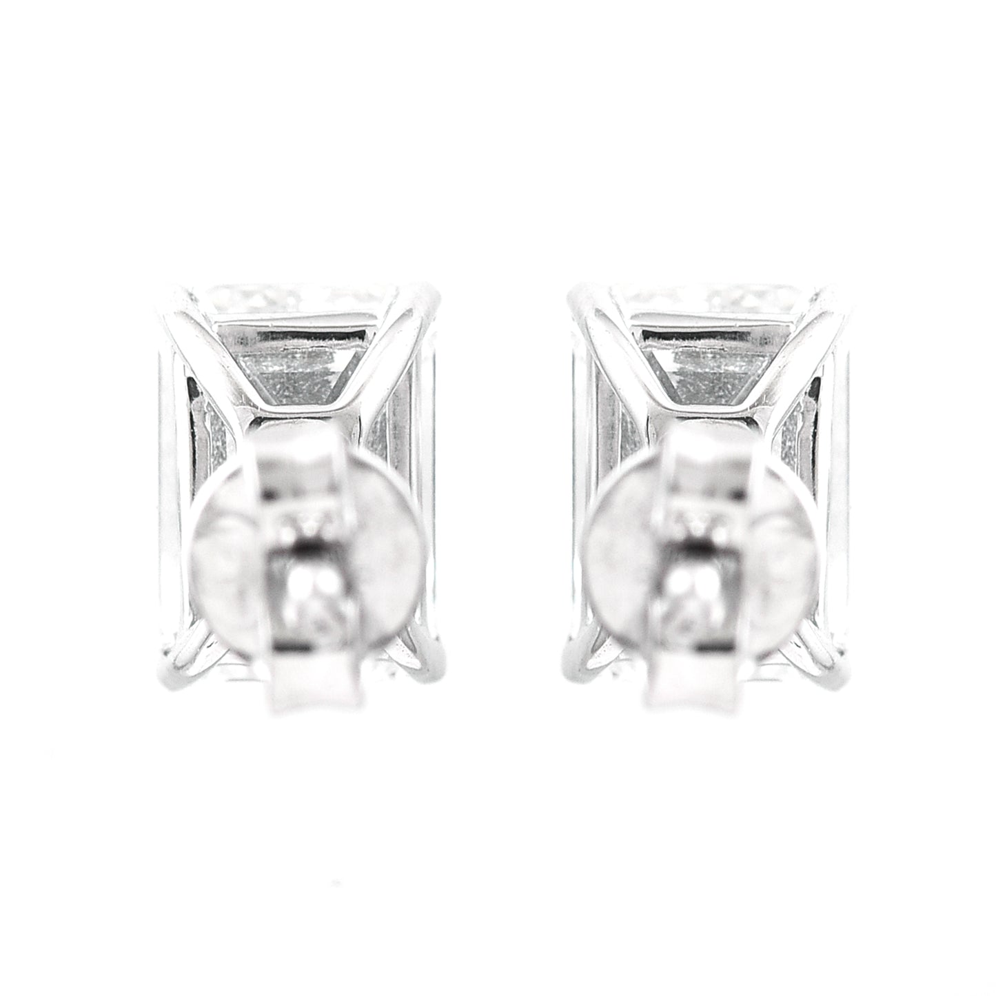 2.89 Carats Lab Grown Diamond 14K Gold Earrings