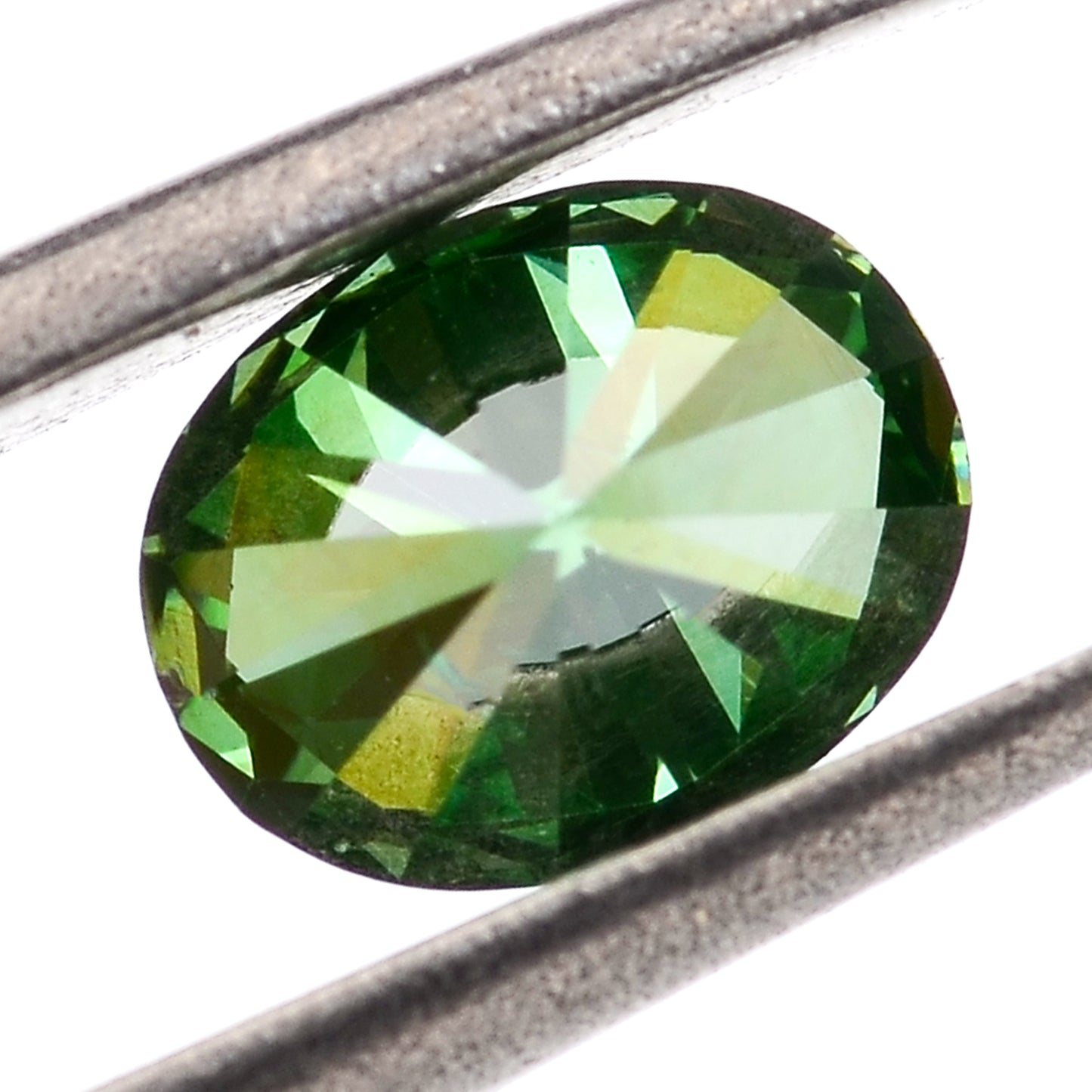 0.32 Green Diamond Oval Loose Diamond