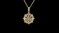 1.74 Ct Marquise Multi Sapphire 14K Gold Pendant