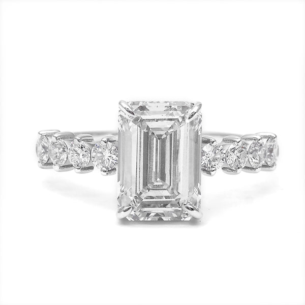 3.50 Carats Lab Grown Diamond 14K Gold Ring
