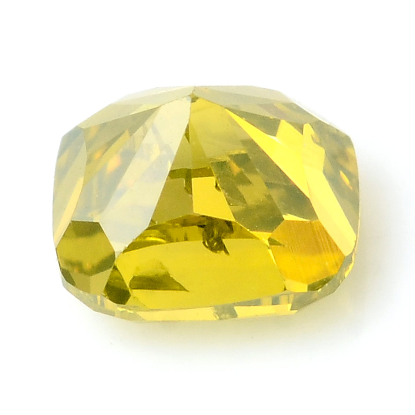 0.32 Carat Yellow Diamond Cushion Loose Gemstone