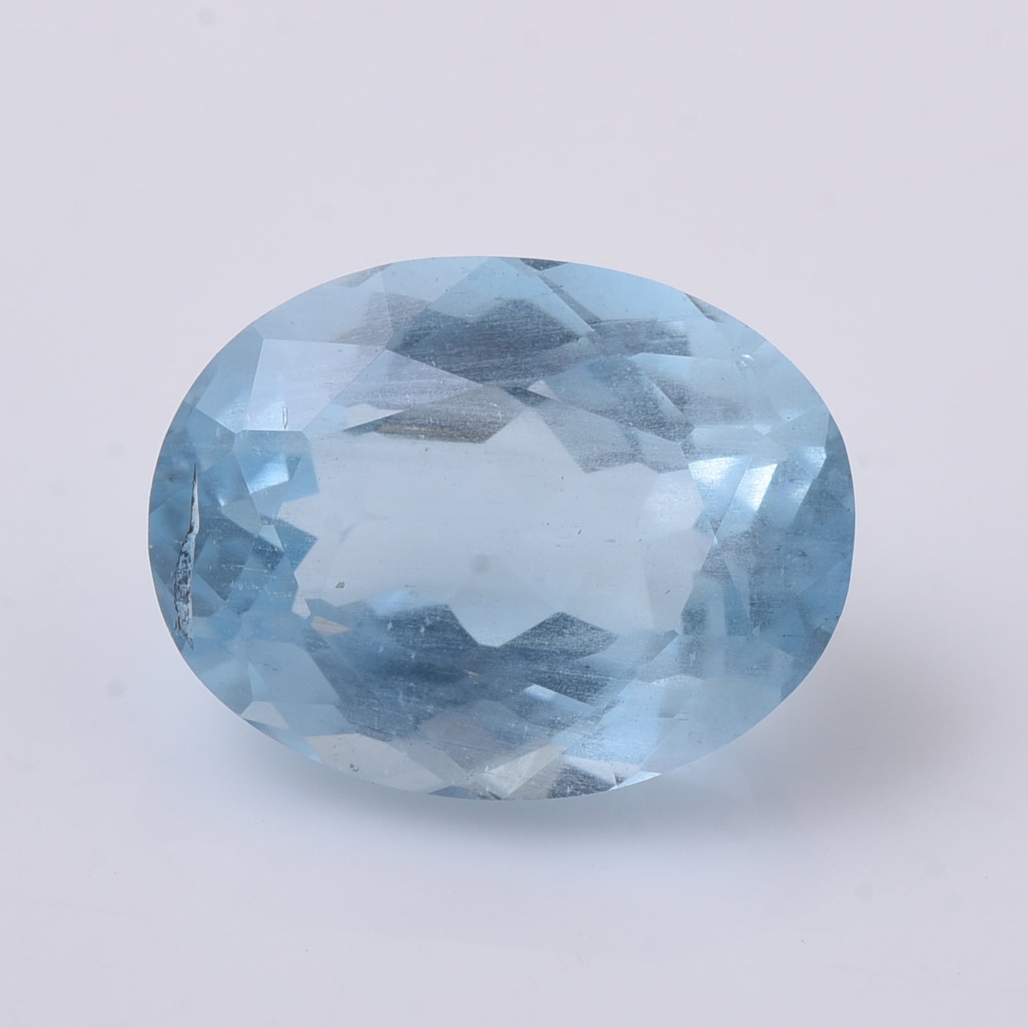 4.39 Natural Beryl Aquamarine Oval Mixed Cut Gemstone