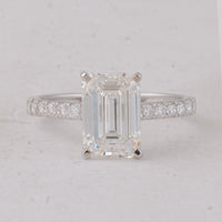 3.35 Carats Lab Grown Diamond 14K Gold Ring