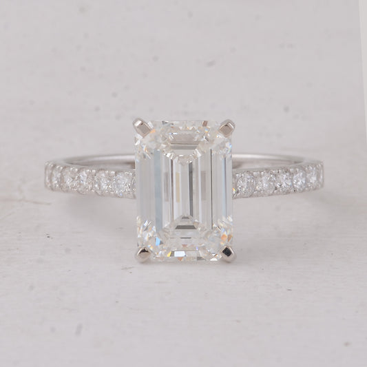 3.35 Carats Lab Grown Diamond 14K Gold Ring