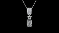 3.65 Carats Lab Grown Diamond 14K Gold Pendant