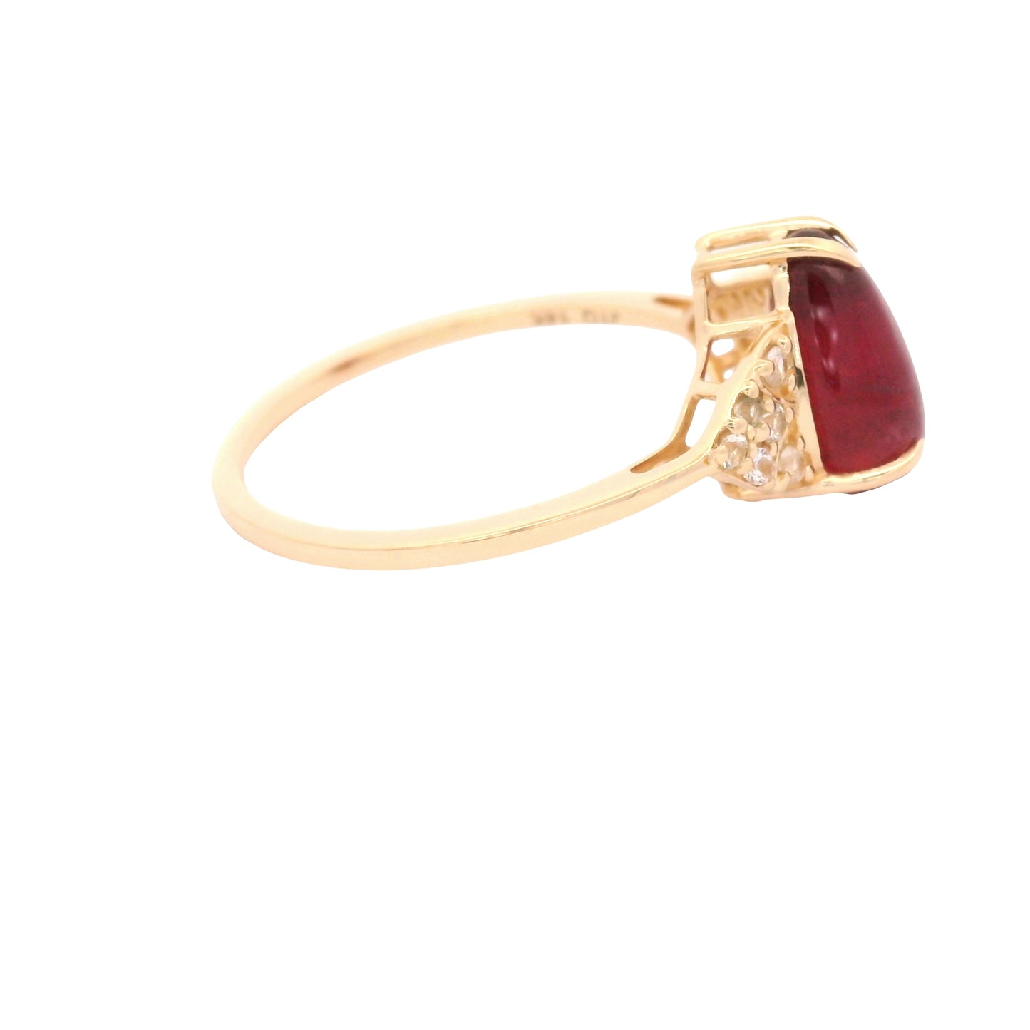 2.77 Ct Pear Tourmaline 14K Gold Ring