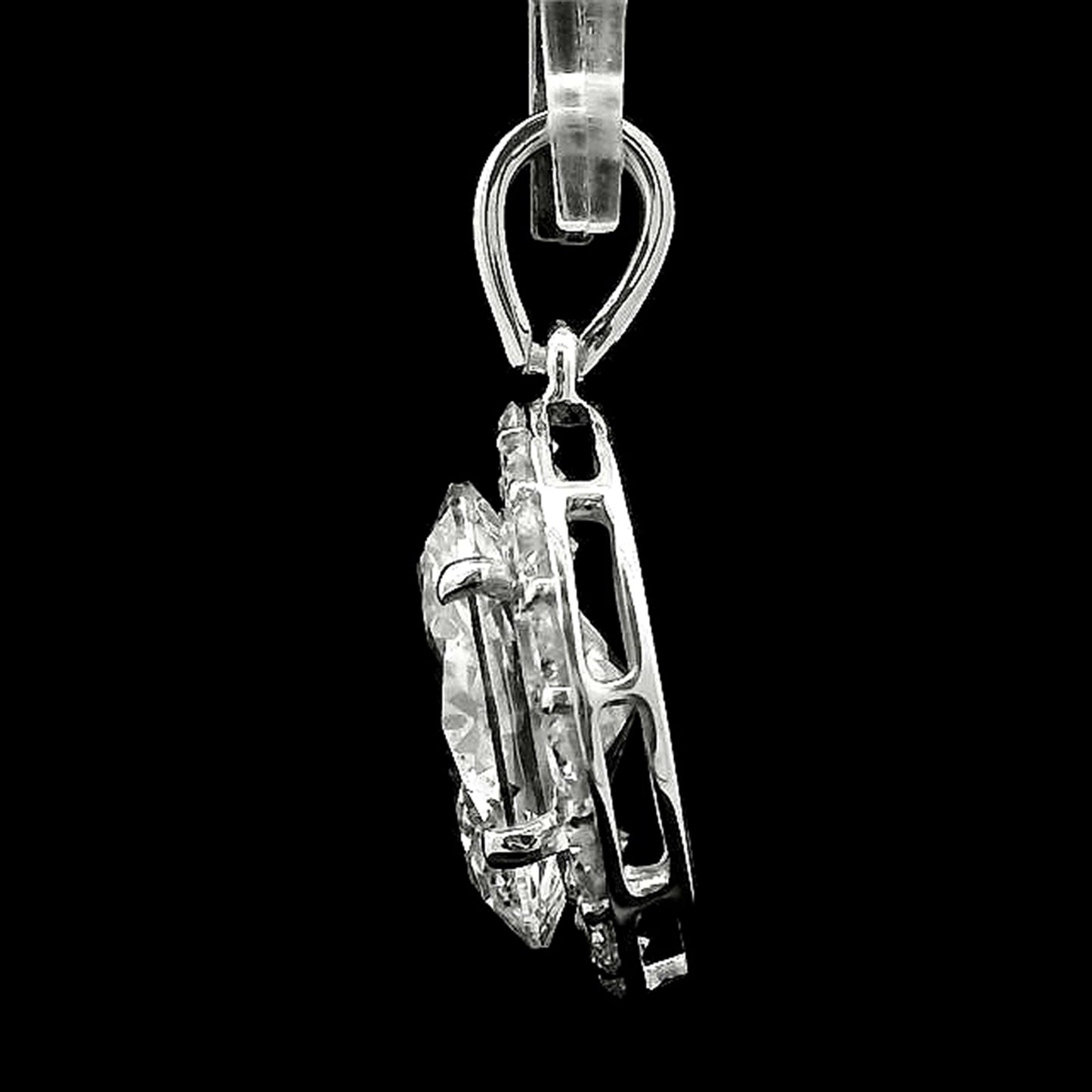 2.83 Carats Lab Grown Diamond 14K Gold Pendant