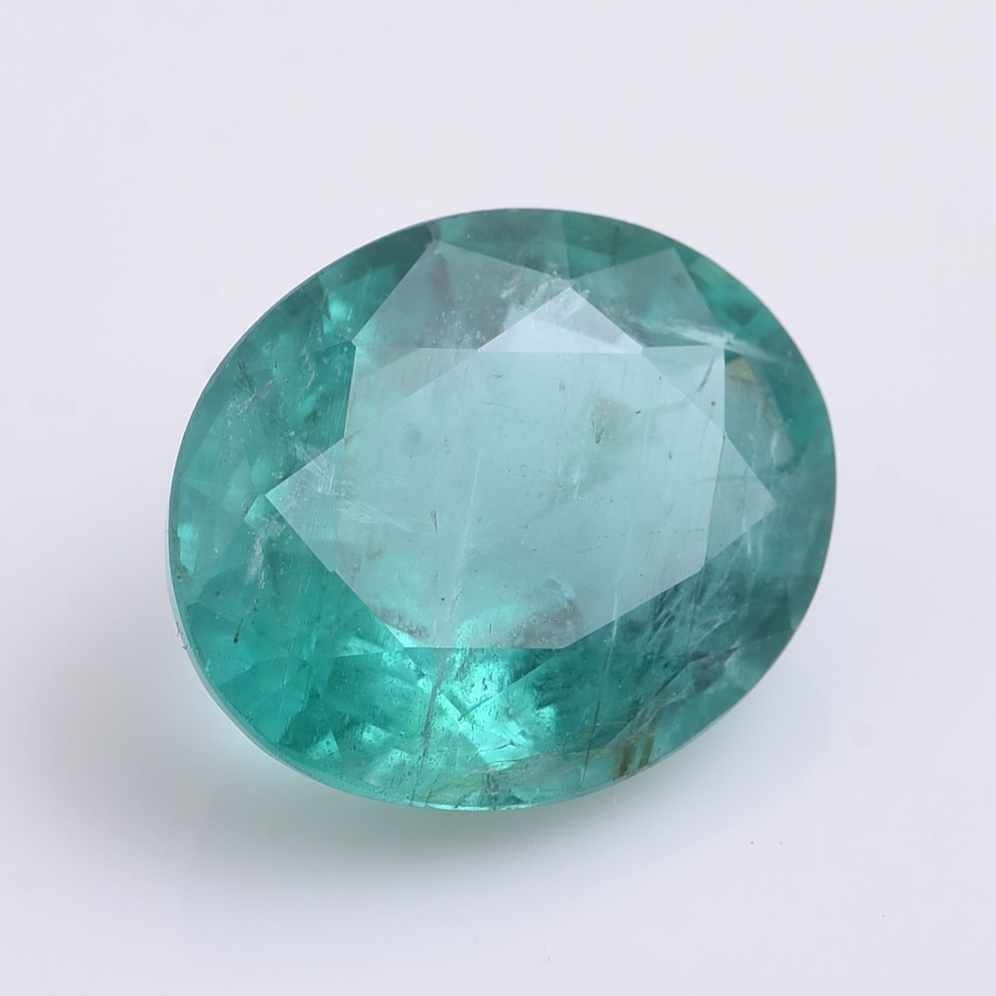 3.79 Natural Beryl Emerald Oval Mixed Cut Gemstone