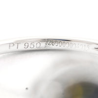 2.94 Ct Oval Mixed Cut Natural Bi-Coloured Sapphire 950 Platinum Ring