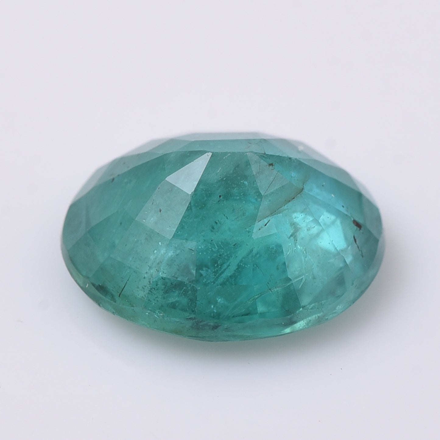 3.79 Natural Beryl Emerald Oval Mixed Cut Gemstone