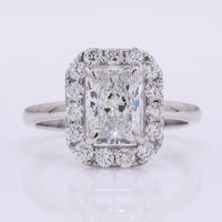2.51 Carats Lab Grown Diamond 950 Platinum Ring