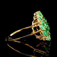 2.79 Ct Round Emerald 14K Gold Ring