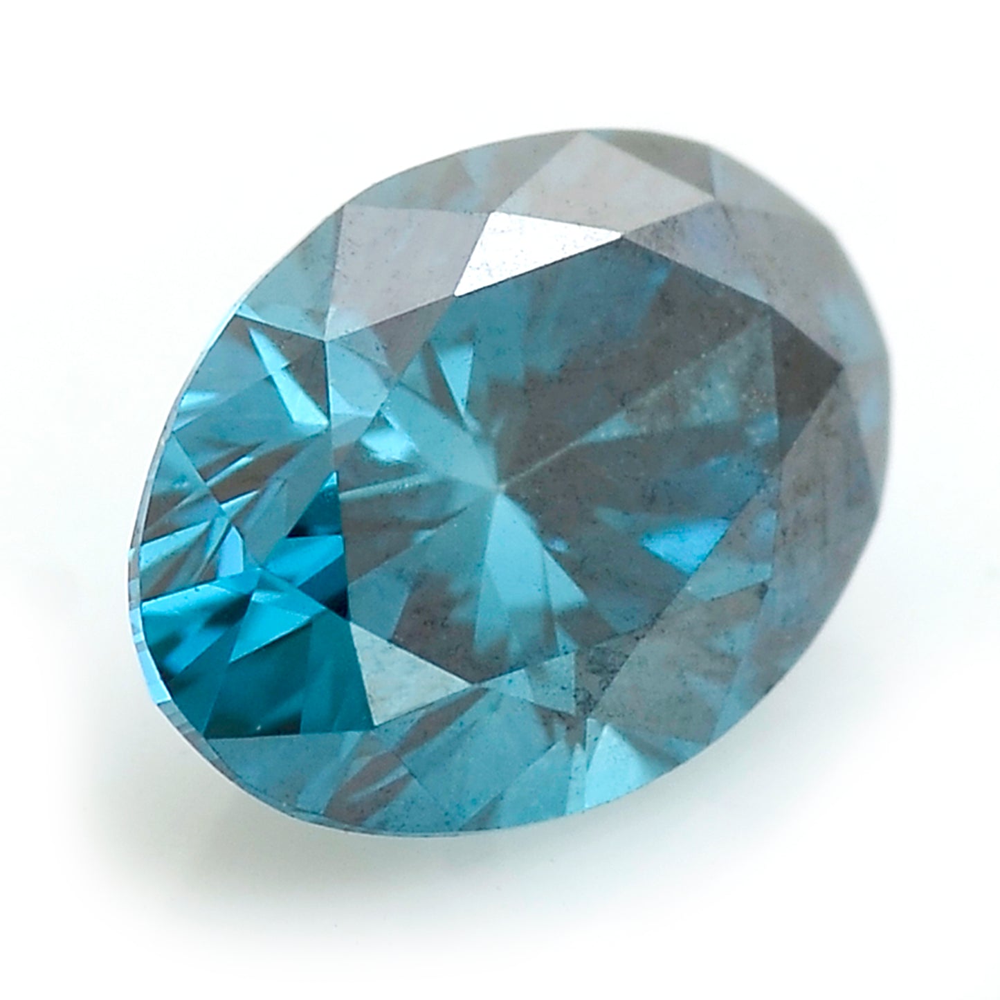 0.37 Blue Diamond Oval Loose Diamond