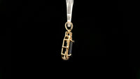 3.69 Ct Octagon Natural Sapphire 14K Gold Pendant