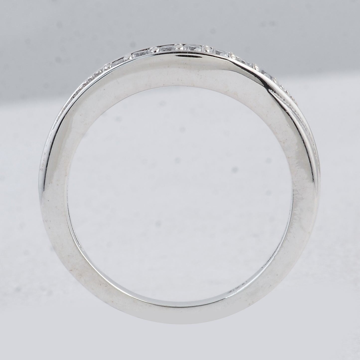 0.38 Ct Round Cubic Zirconia 925 Sterling Silver Ring