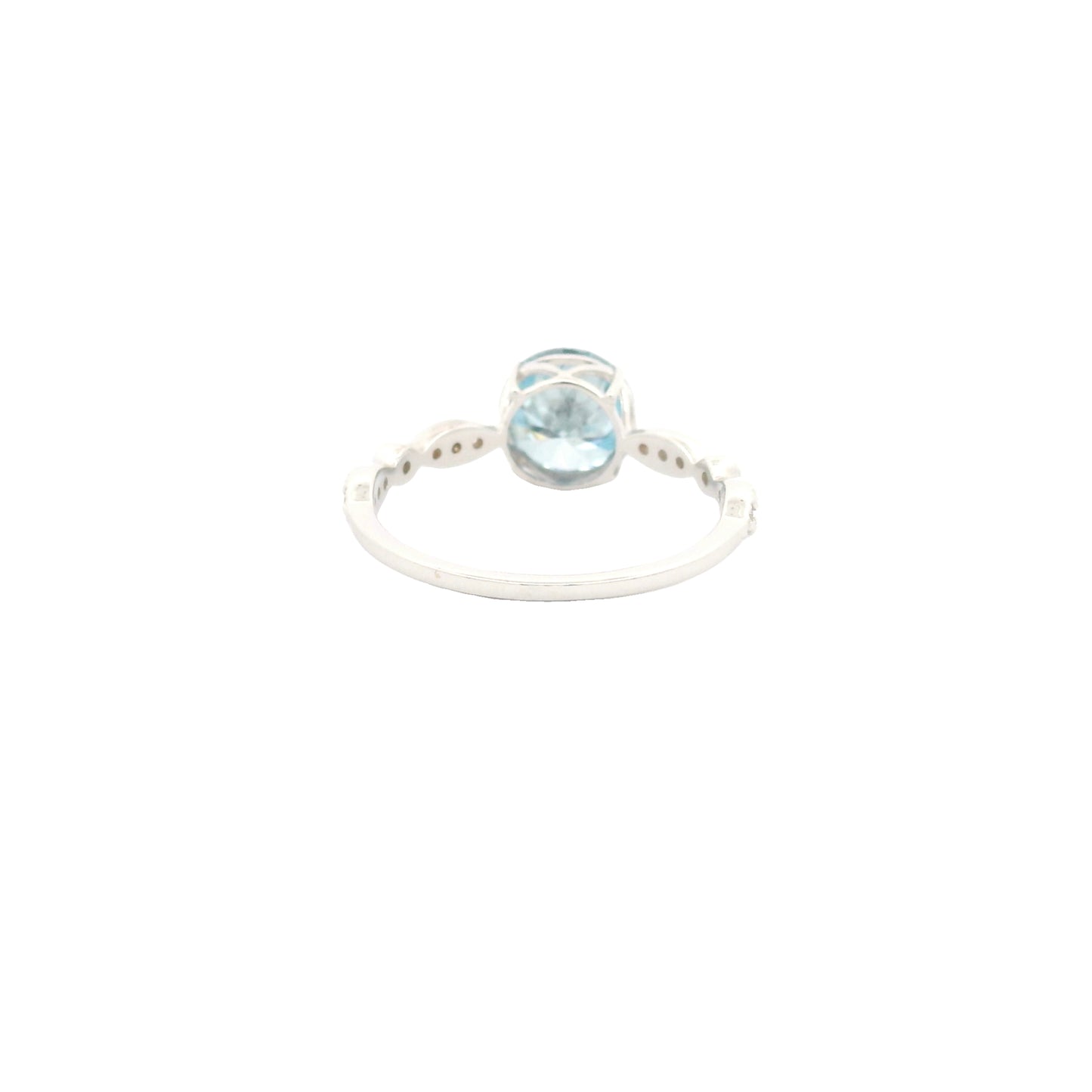 1.83 Carats Blue Lab Grown Diamond 14K Gold Ring