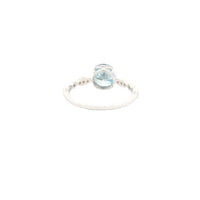 1.83 Carats Blue Lab Grown Diamond 14K Gold Ring