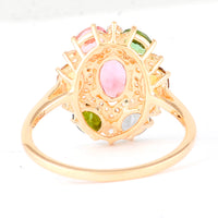 1.70 Ct Oval Tourmaline 14K Gold Ring