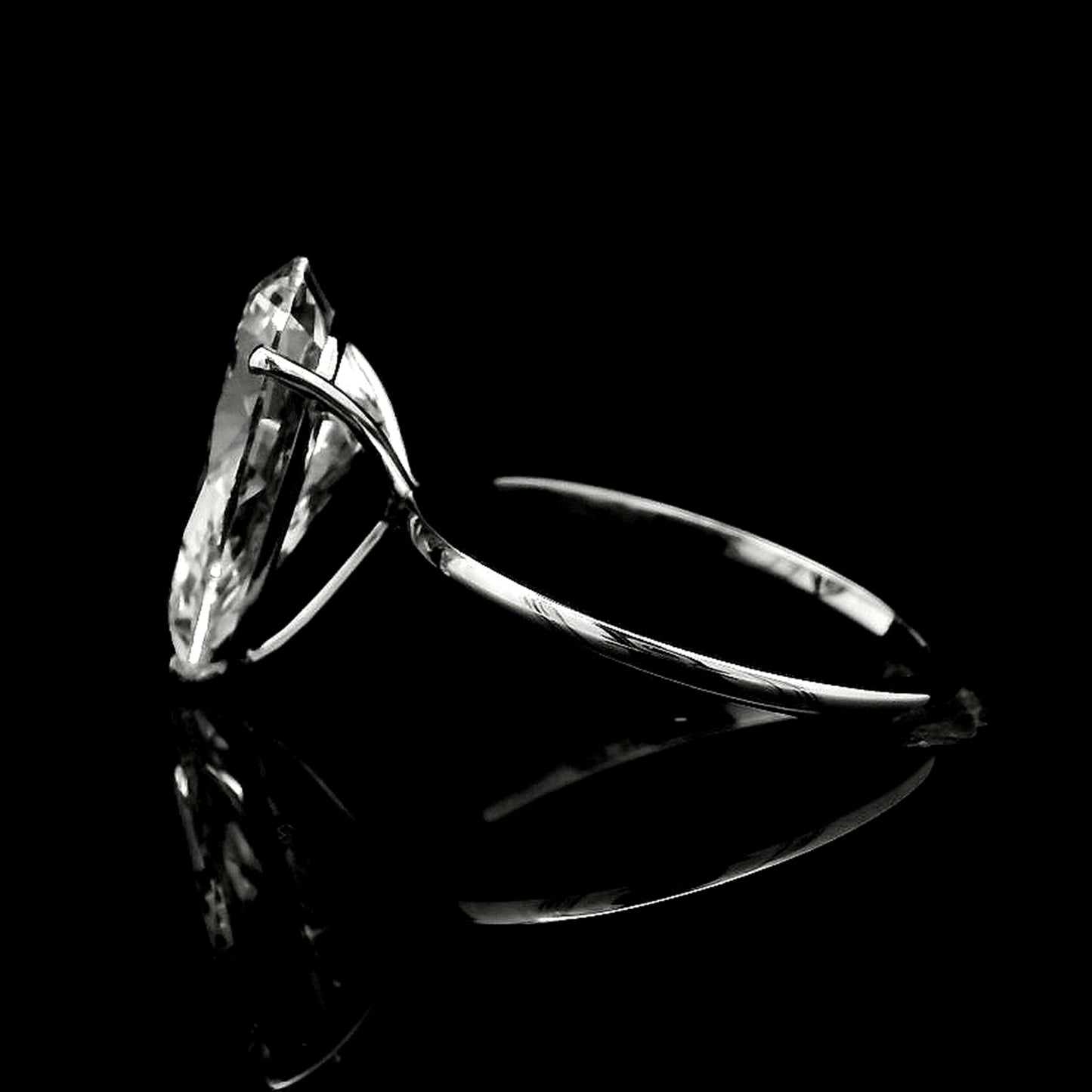4.16 Carats Lab Grown Diamond 14K Gold Ring