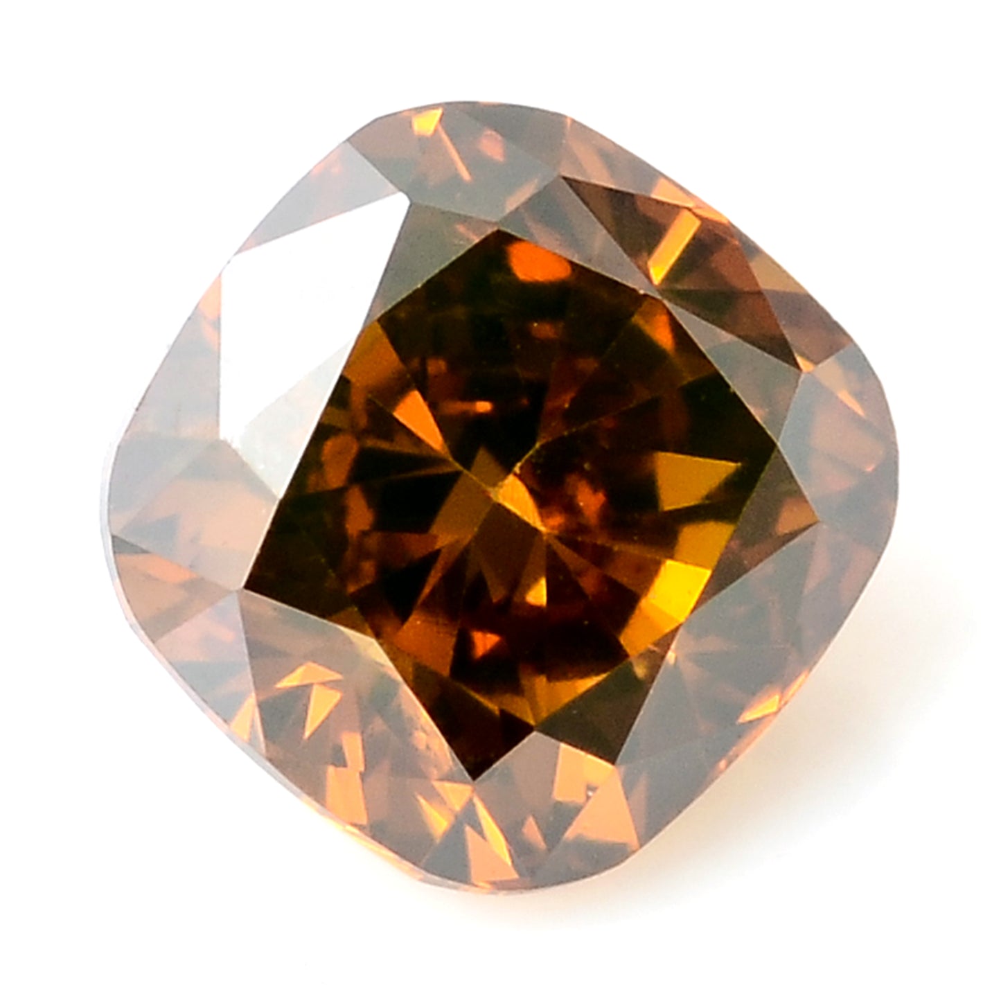 0.32 Carat Red Diamond Cushion Loose Gemstone
