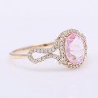 1.41 Ct Oval Mixed Cut Natural Spinel 14K Gold Ring
