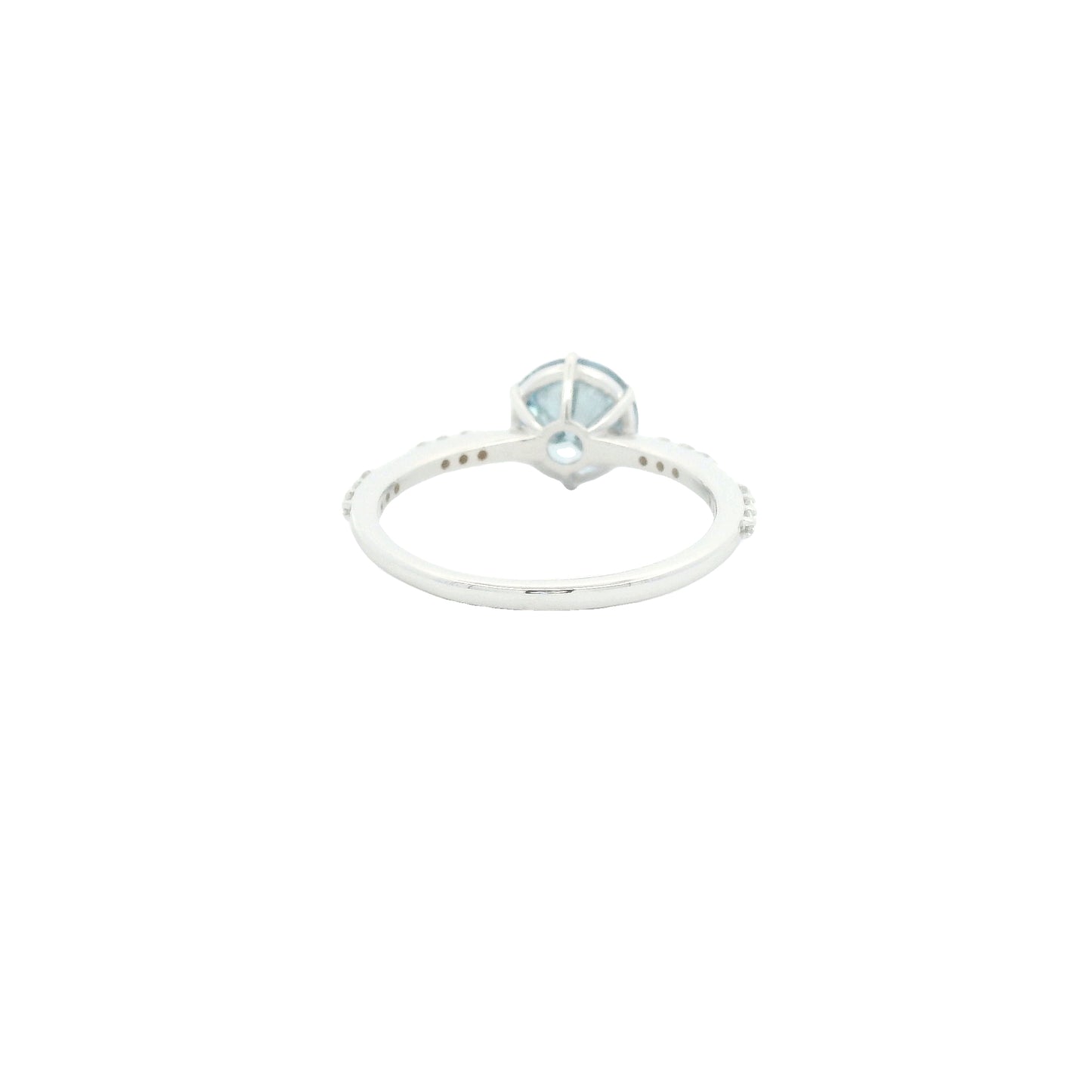1.65 Carats Blue Lab Grown Diamond 14K Gold Ring