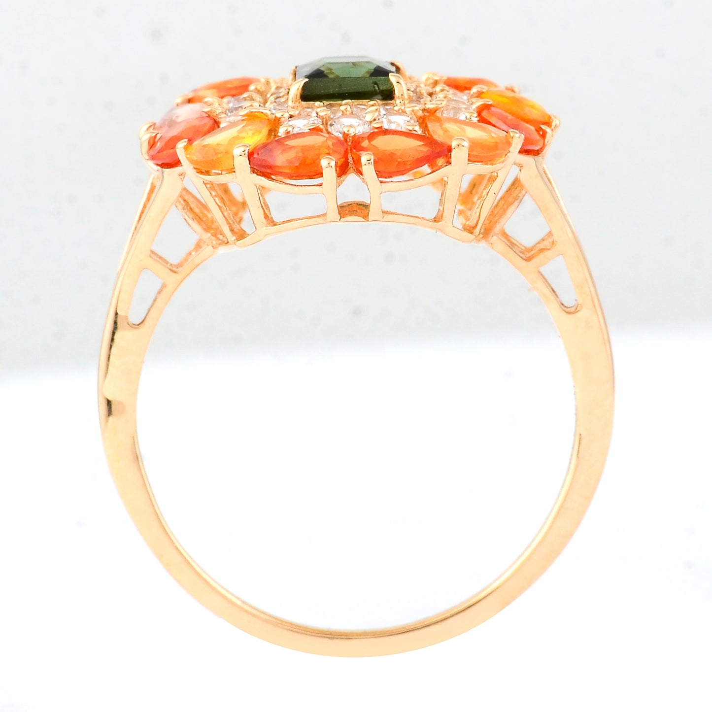 2.49 Ct Square Tourmaline 14K Gold Ring