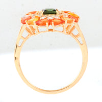 2.49 Ct Square Tourmaline 14K Gold Ring