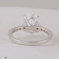 3.40 Carats Lab Grown Diamond 14K Gold Ring