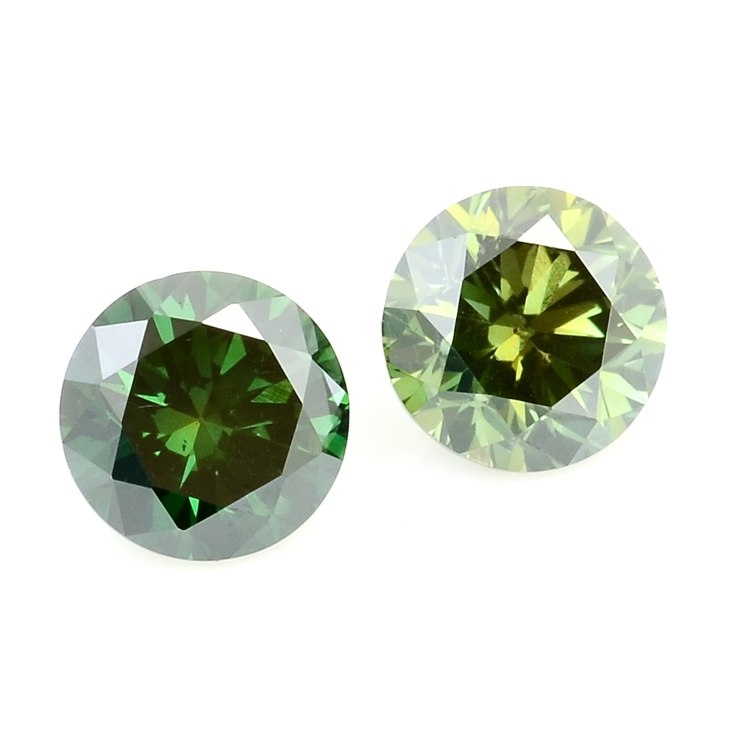 0.40 Green Diamond Round Loose Gemstone