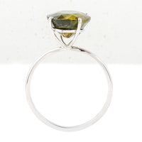 5.60 Ct Oval Mixed Cut Natural Bi Coloured Sapphire 950 Platinum Ring