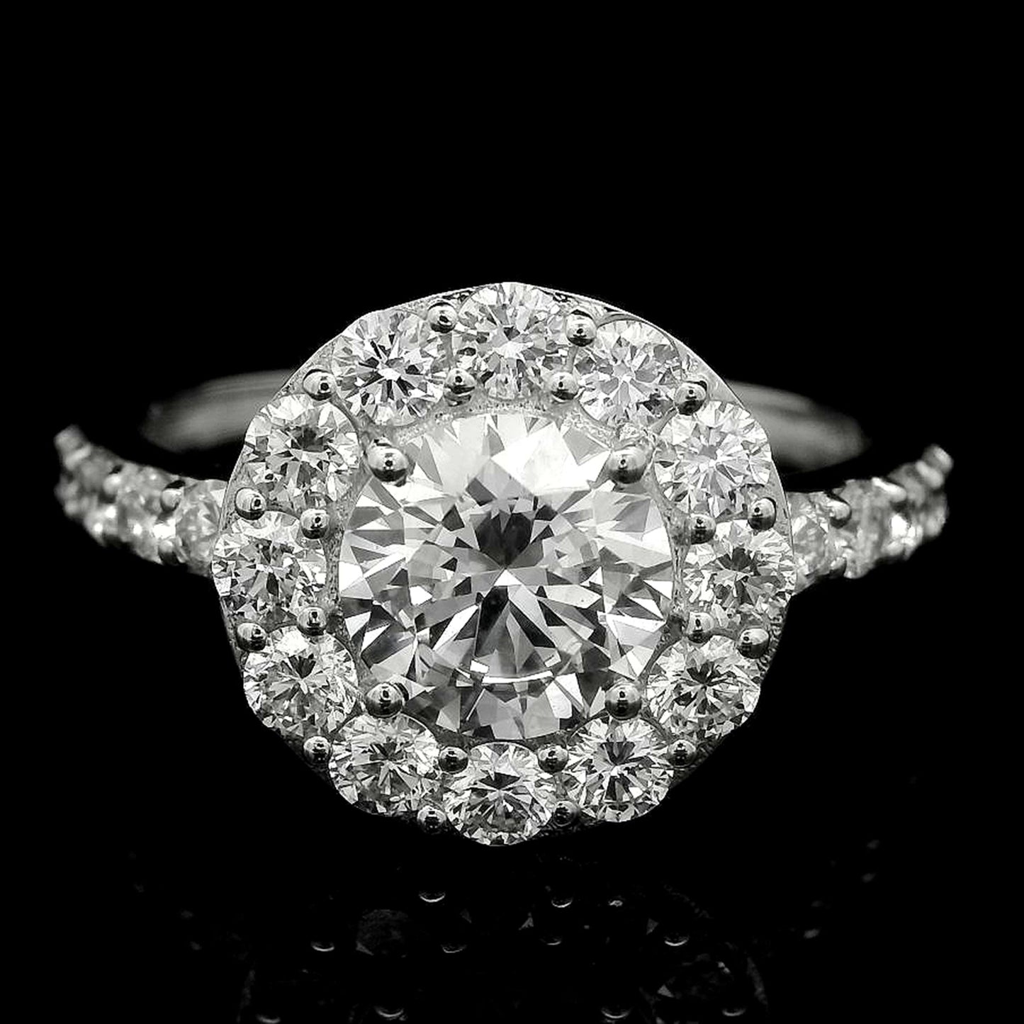 2.06 Carats Lab Grown Diamond 14K Gold Ring