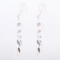 10.18 Ct Citrine, Sapphire 925 Sterling Silver Earrings