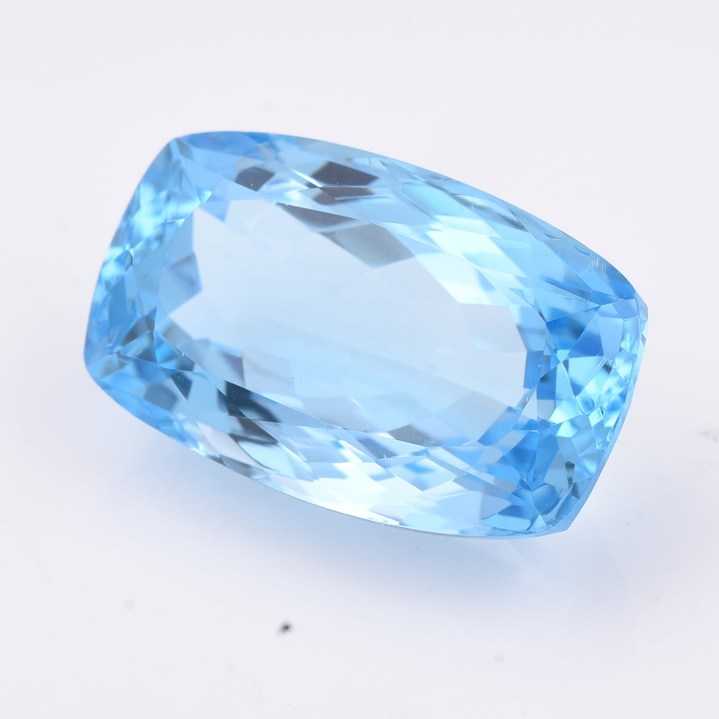 42.8 Natural Topaz Blue Topaz Rectangular Cushion Mixed Cut Gemstone