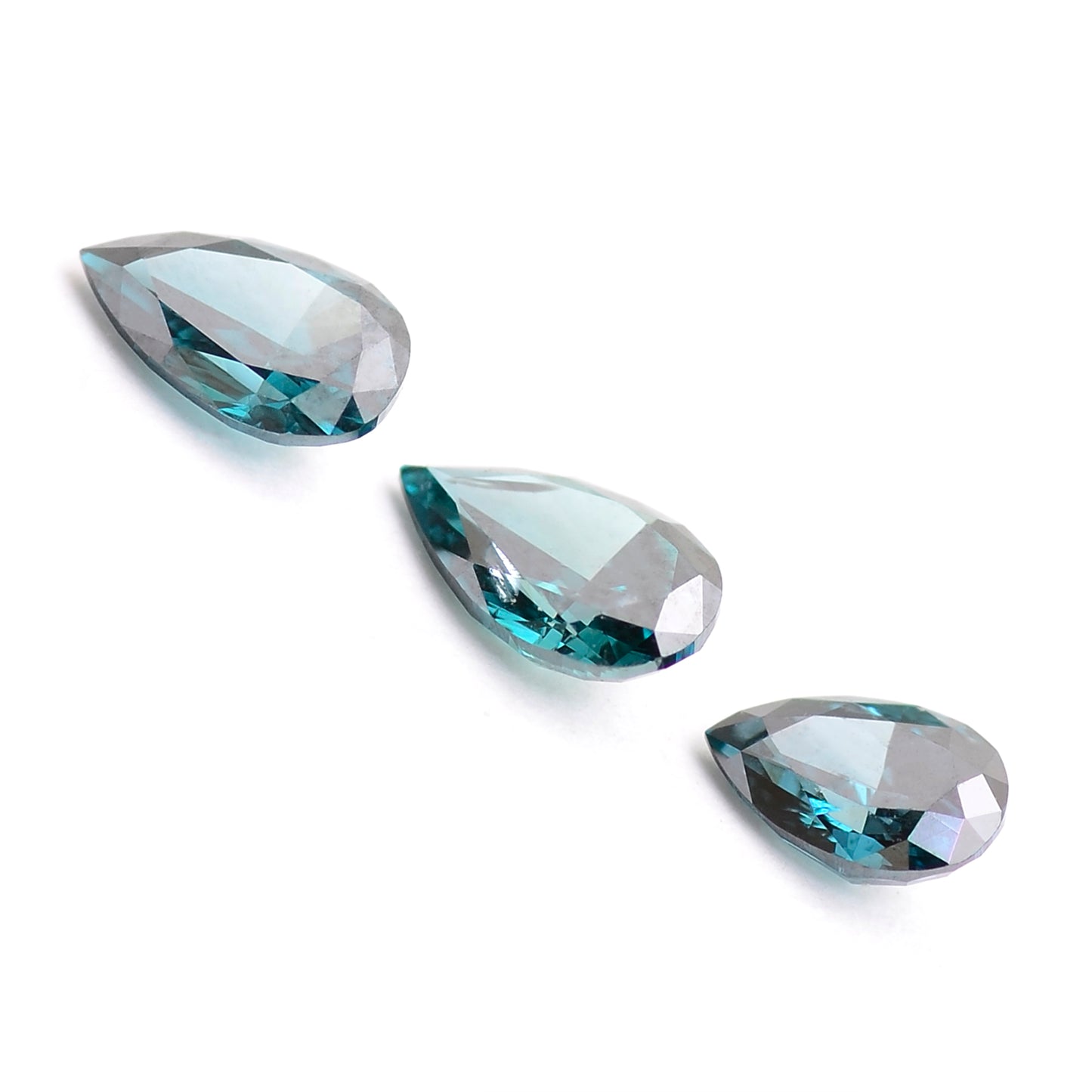 0.54 Blue Diamond Pear Loose Diamond