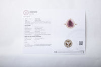 4.13 Ct Pear Mixed Cut Natural Corundum Ruby 14K Gold Ring