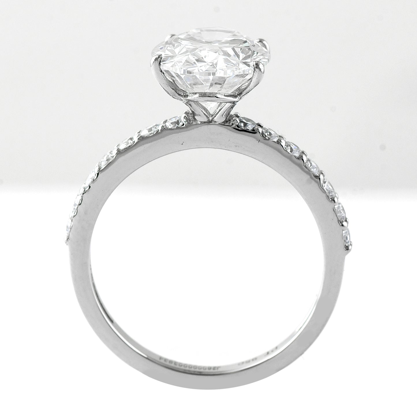 3.93 Carats Lab Grown Diamond 950 Platinum Ring