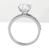 3.93 Carats Lab Grown Diamond 950 Platinum Ring