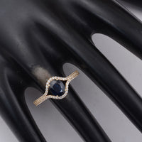 1.74 Ct Oval Sapphire 9K Gold Ring