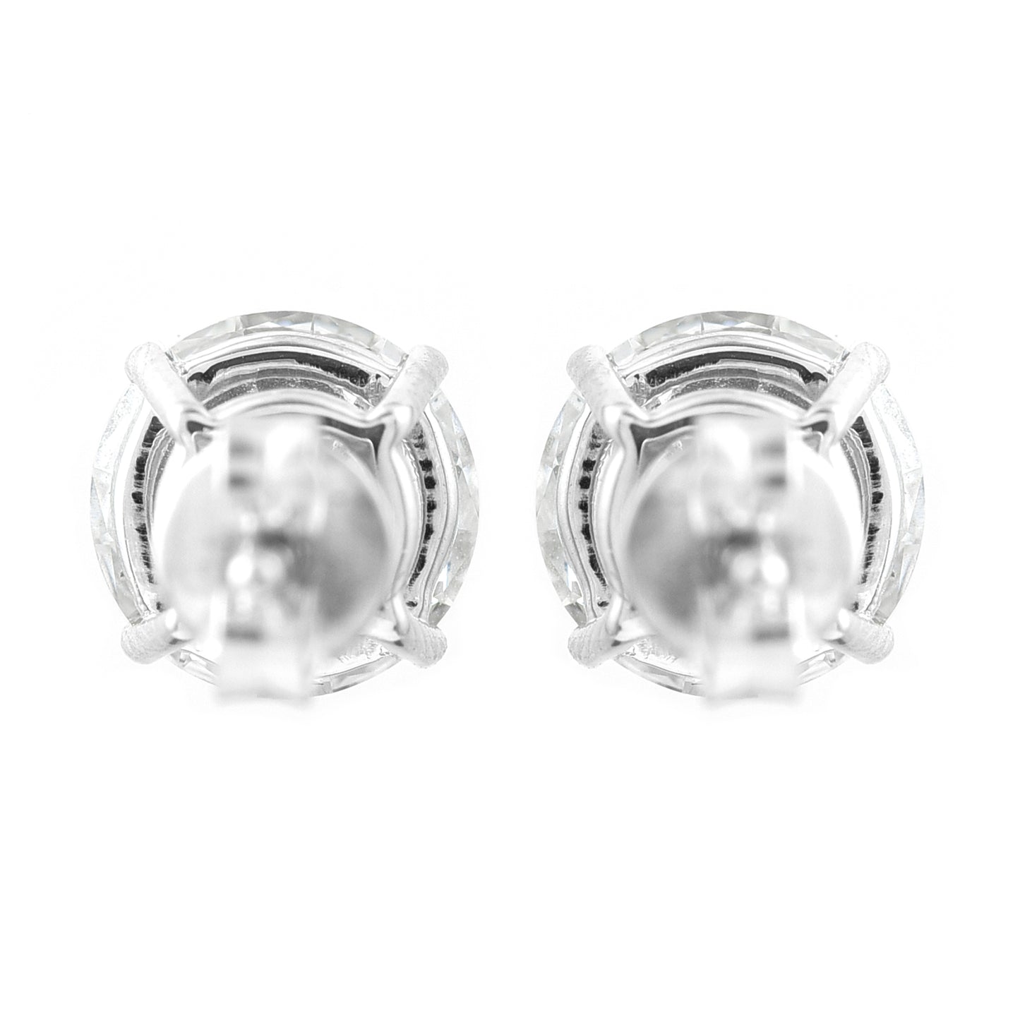3.16 Carats Lab Grown Diamond 14K Gold Earrings