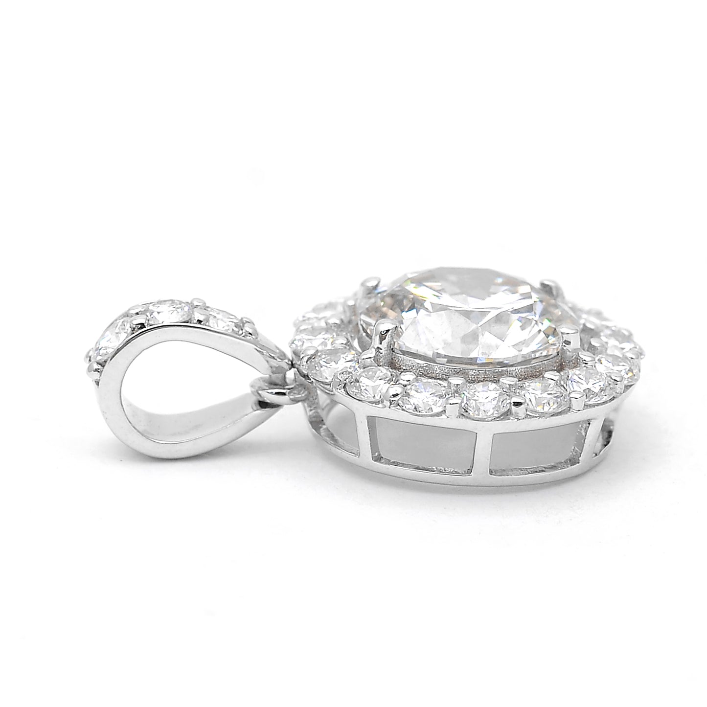 2.19 Carats Lab Grown Diamond 14K Gold Pendant