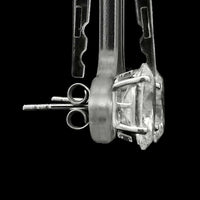 4.01 Carats Lab Grown Diamond 14K Gold Earrings